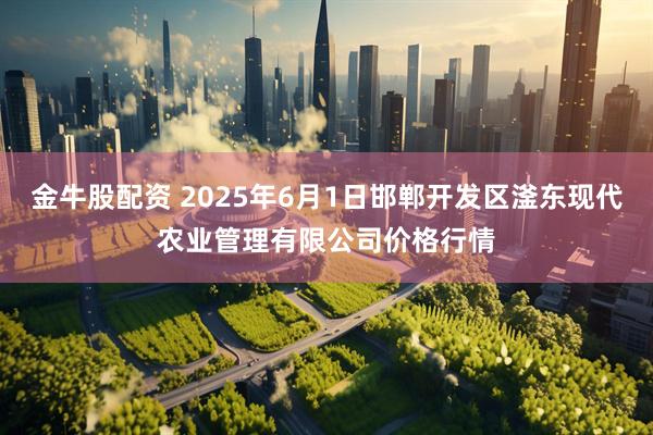 金牛股配资 2025年6月1日邯郸开发区滏东现代农业管理有限公司价格行情